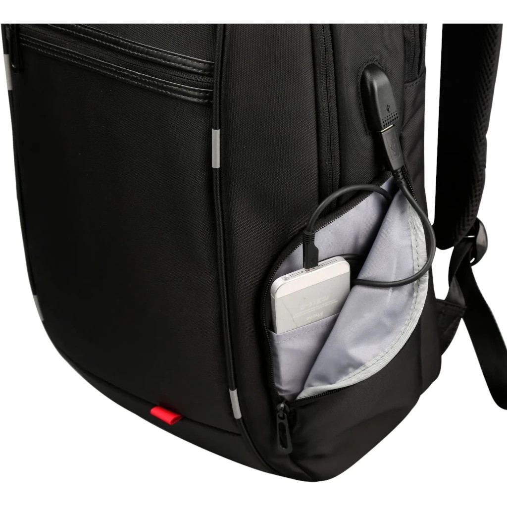 Рюкзак для ноутбука Tavialo 15.6" Smart TB20-1 black, 20л, 46х31х19см (TB20-124BL) - зображення 9