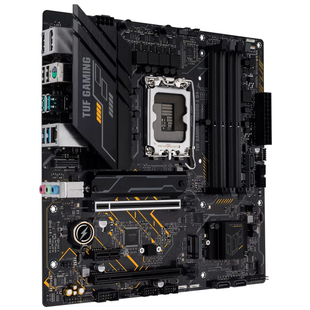 Материнська плата ASUS TUF GAMING B660M-E D4 - зображення 3