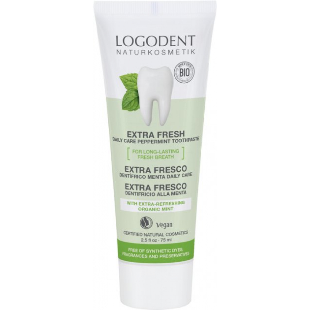 Зубна паста Logona Освіжаюча М'ята 75 мл (4017645017252) - зображення 1