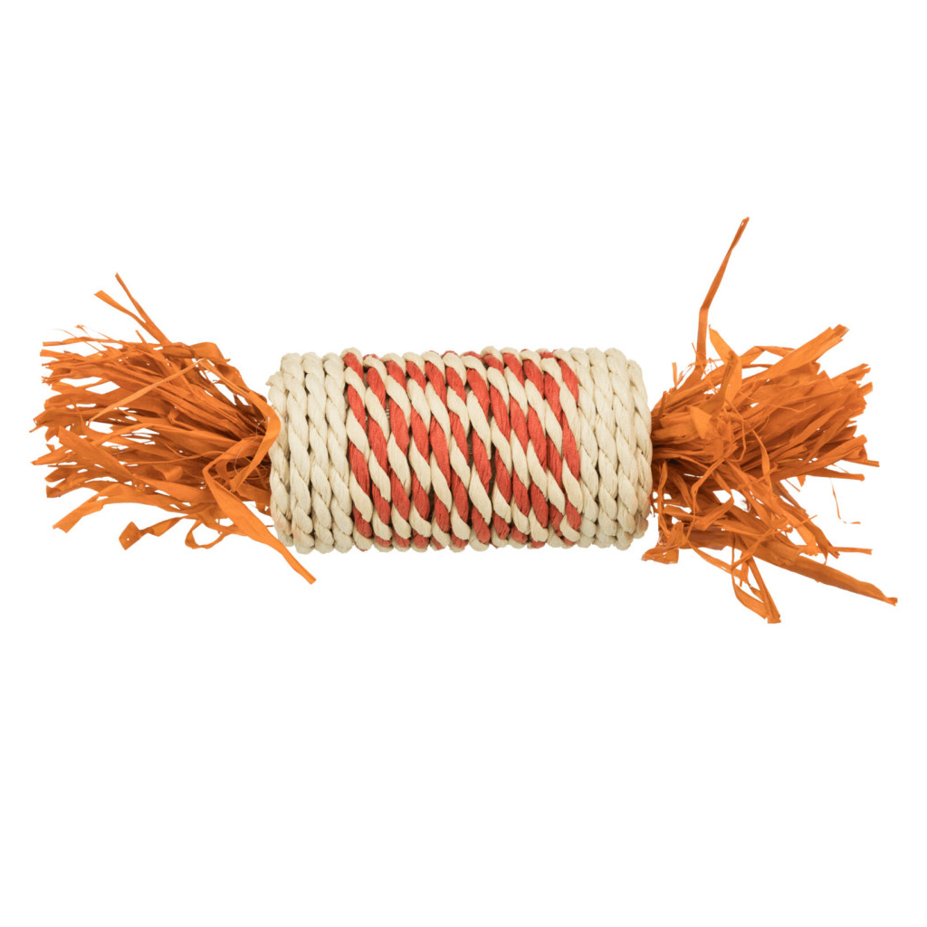 Іграшка для гризунів Trixie У вигляді цукерки з паперової пряжі 18 см (4011905061887) - зображення 1