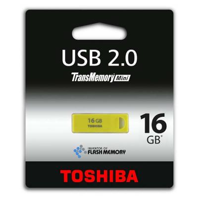 USB флеш накопичувач Toshiba 16Gb Enshu Yellow/Green USB 2.0 (THNU16ENSYELL(BL5) - зображення 2