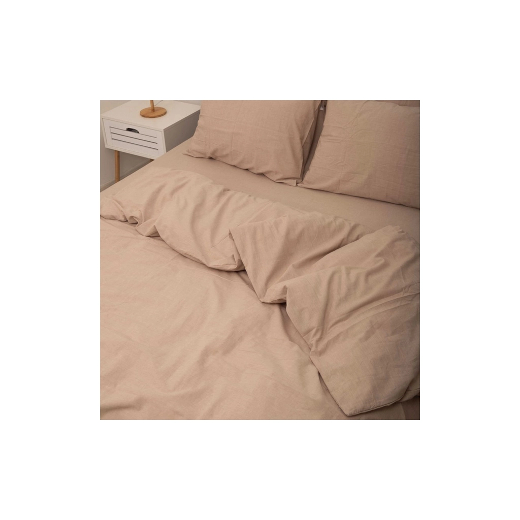 Постільна білизна MirSon Cream beige Варена бавовна 200х220 (2200007885329) - зображення 7