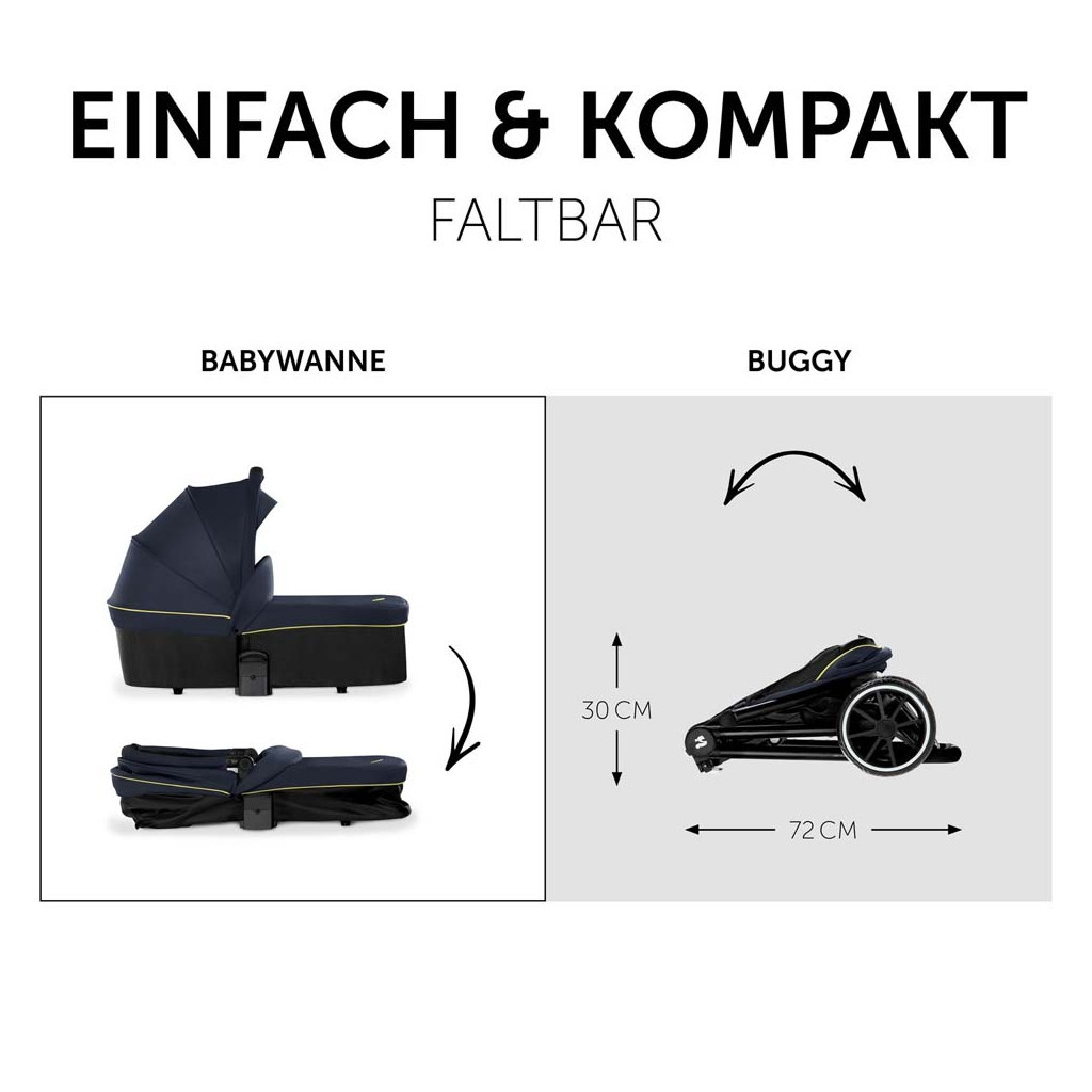 Коляска Hauck 2 в 1 Move So Simply (Dark Navy Neon) (16717-5) - зображення 9