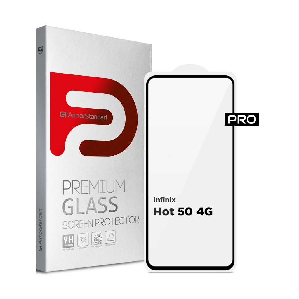 Скло захисне Armorstandart Pro Infinix Hot 50 4G Black (ARM80937) - зображення 1