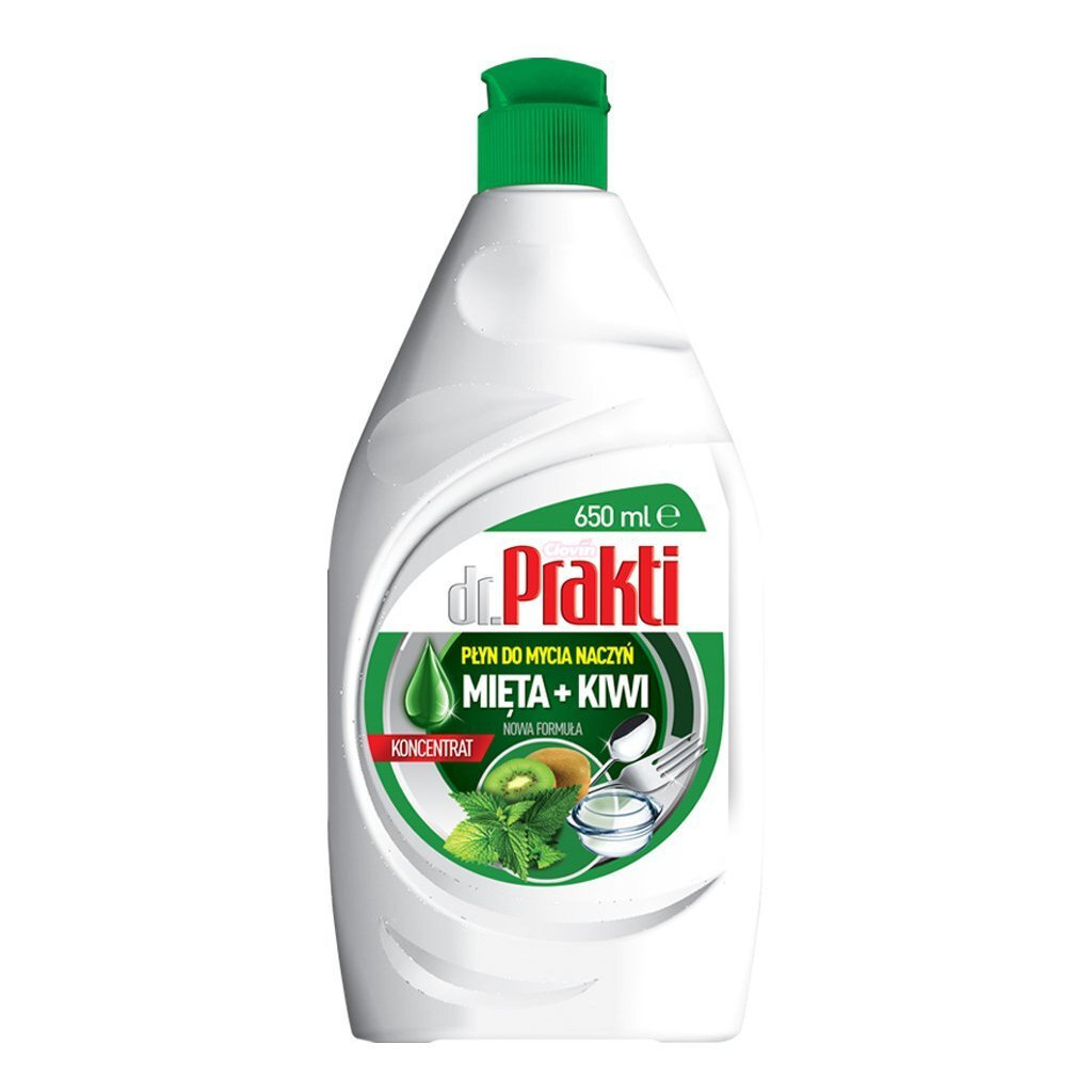 Засіб для ручного миття посуду Dr. Prakti Mieta + Kiwi 650 мл (5900308777640) - зображення 1