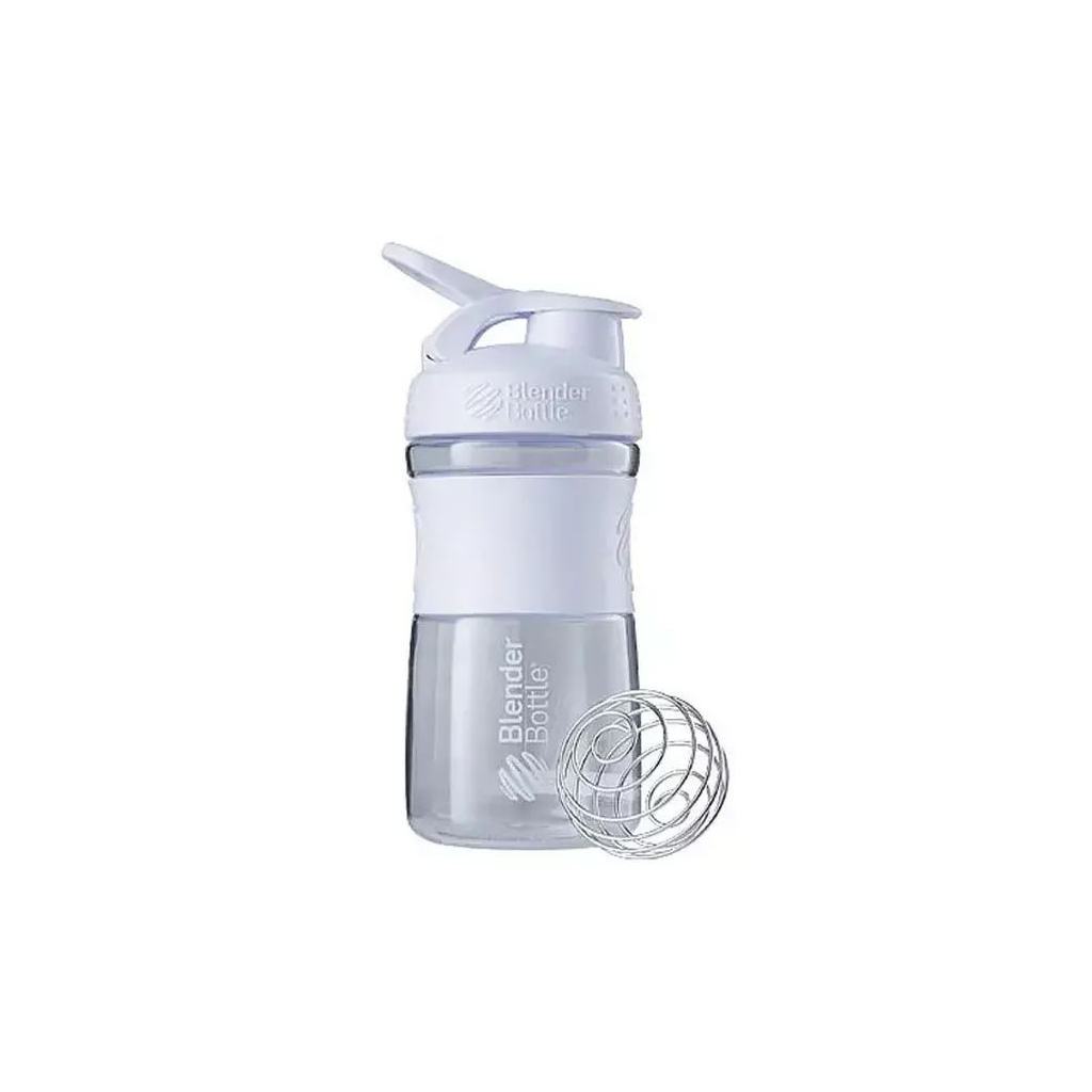 Шейкер спортивний BlenderBottle SportMixer 20oz/590ml White (SM 20oz White) - зображення 1