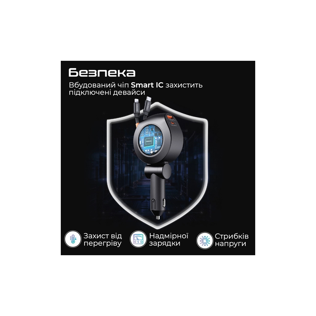 Зарядний пристрій Promate USB-C + USB-A + cable USB-C + Lightning (drivegear-r2) - зображення 6