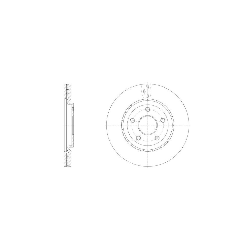 Гальмівний диск REMSA 61515.10 - зображення 1