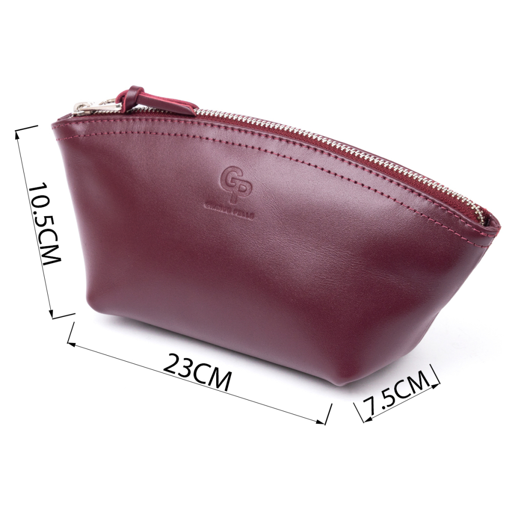 Косметичка Grande Pelle Зі шкіри Сливова (11300) - зображення 3