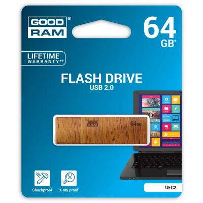 USB флеш накопичувач Goodram 64GB UEC2 Eco USB 2.0 (UEC2-0640N0R11) - зображення 4