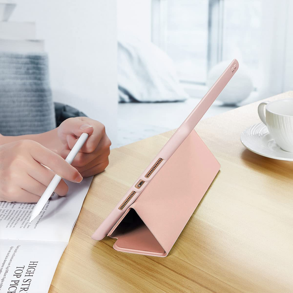 Чохол до планшета BeCover Tri Fold Soft TPU Silicone Apple iPad 10.2 2019/2020/2021 Pink (708516) - зображення 4