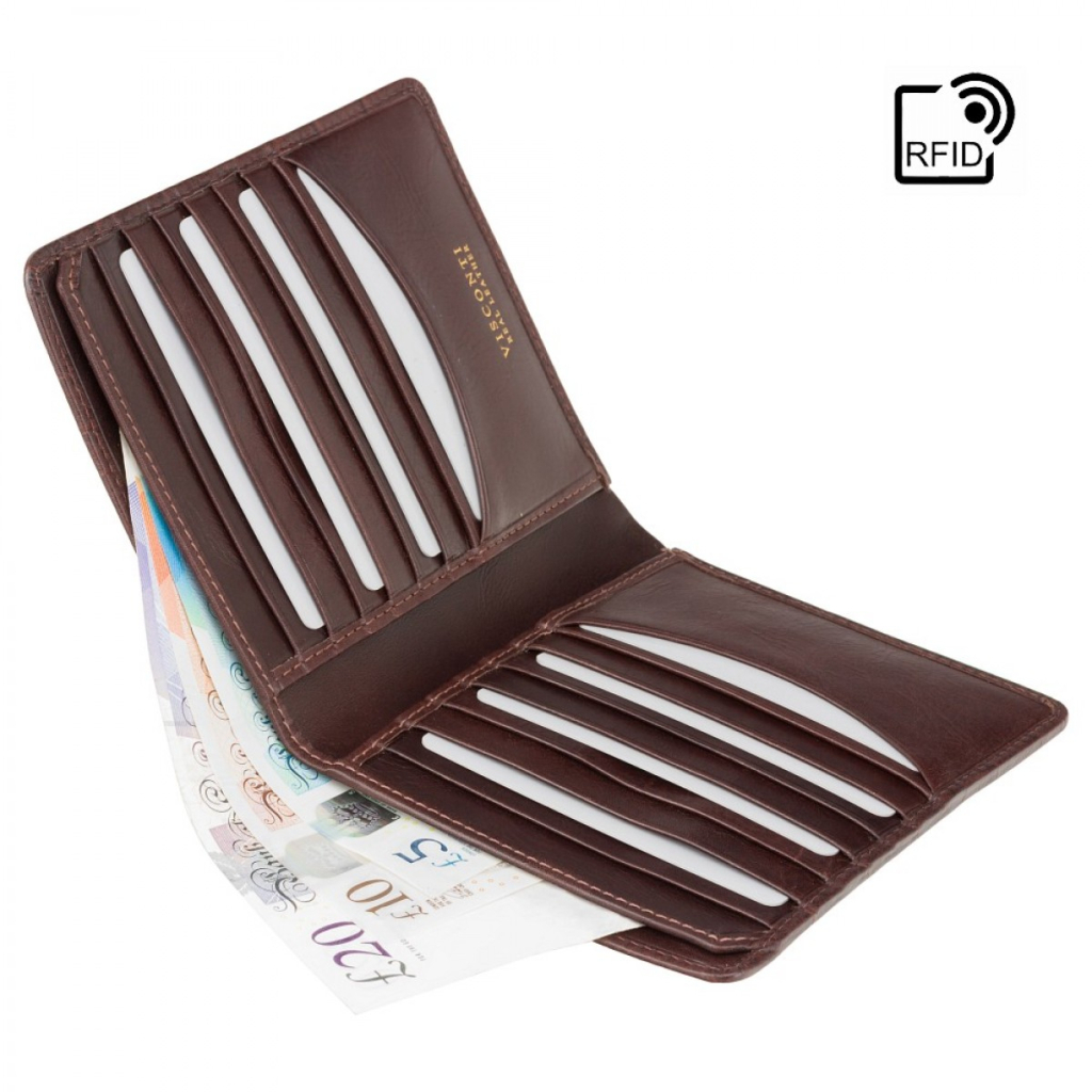 Гаманець Visconti CR93 Predator з RFID Brown (CR93 BRN) - зображення 4