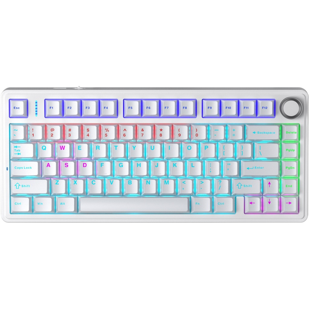 Клавіатура Aula F75 KRGD Red USB UA White (6948391203225) - зображення 1