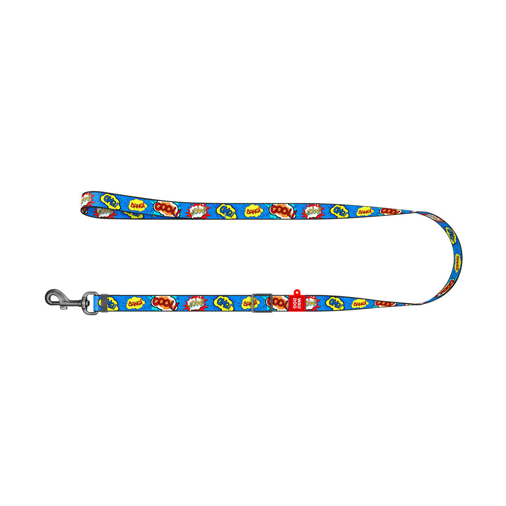 Повідець для собак WAUDOG Nylon "ВАУ" регульований L Ш 25 мм Д 152-183 см (5310) - зображення 2