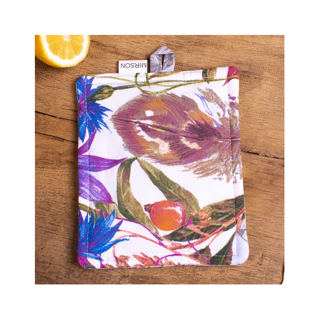 Кухонна прихватка MirSon Набір №7009 бязь прихватка 17х17 см + рукавичка-прихватка 27х17 см (2200006772767) - изображение 4