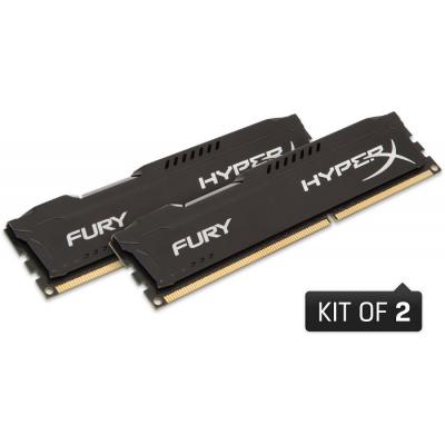Модуль пам'яті для комп'ютера DDR3 8GB (2x4GB) 1866 MHz LoFury Black Kingston Fury (ex.HyperX) (HX318LC11FBK2/8) - изображение 2