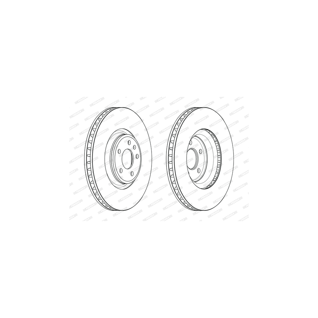 Гальмівний диск FERODO DDF2598C-1 - зображення 1