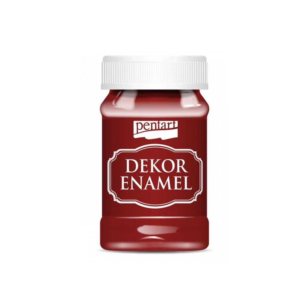 Акрилові фарби Pentart Dekor Enamel, глянцева, Бордова, 100 мл (5997412795769) - зображення 2