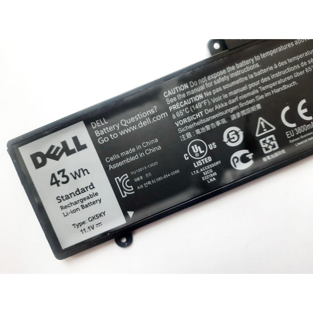 Акумулятор до ноутбука Dell Inspiron 11-3147 GK5KY, 43Wh (3800mAh), 3cell, 11.1V, Li-ion (A47609) - зображення 3