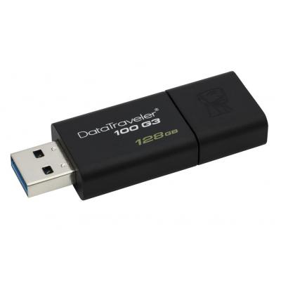 USB флеш накопичувач Kingston 128GB DT100 G3 Black USB 3.0 (DT100G3/128GB) - зображення 5