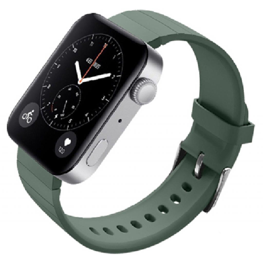 Ремінець до смарт-годинника BeCover Silicone для Xiaomi Mi Watch Pine Green (704517) - зображення 2