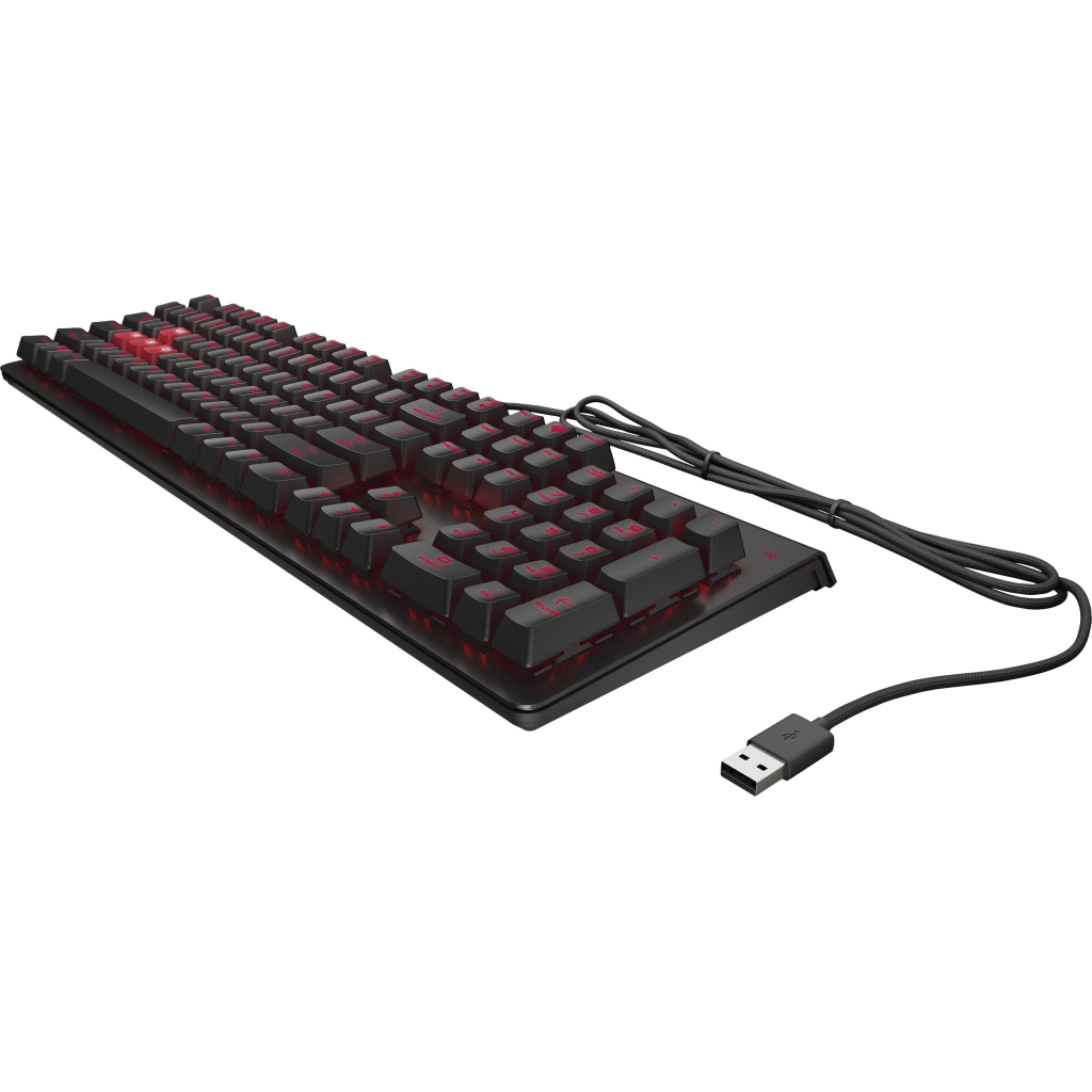 Клавіатура HP OMEN Encoder LED 104key Cherry MX Red USB Black (6YW76AA) - зображення 2