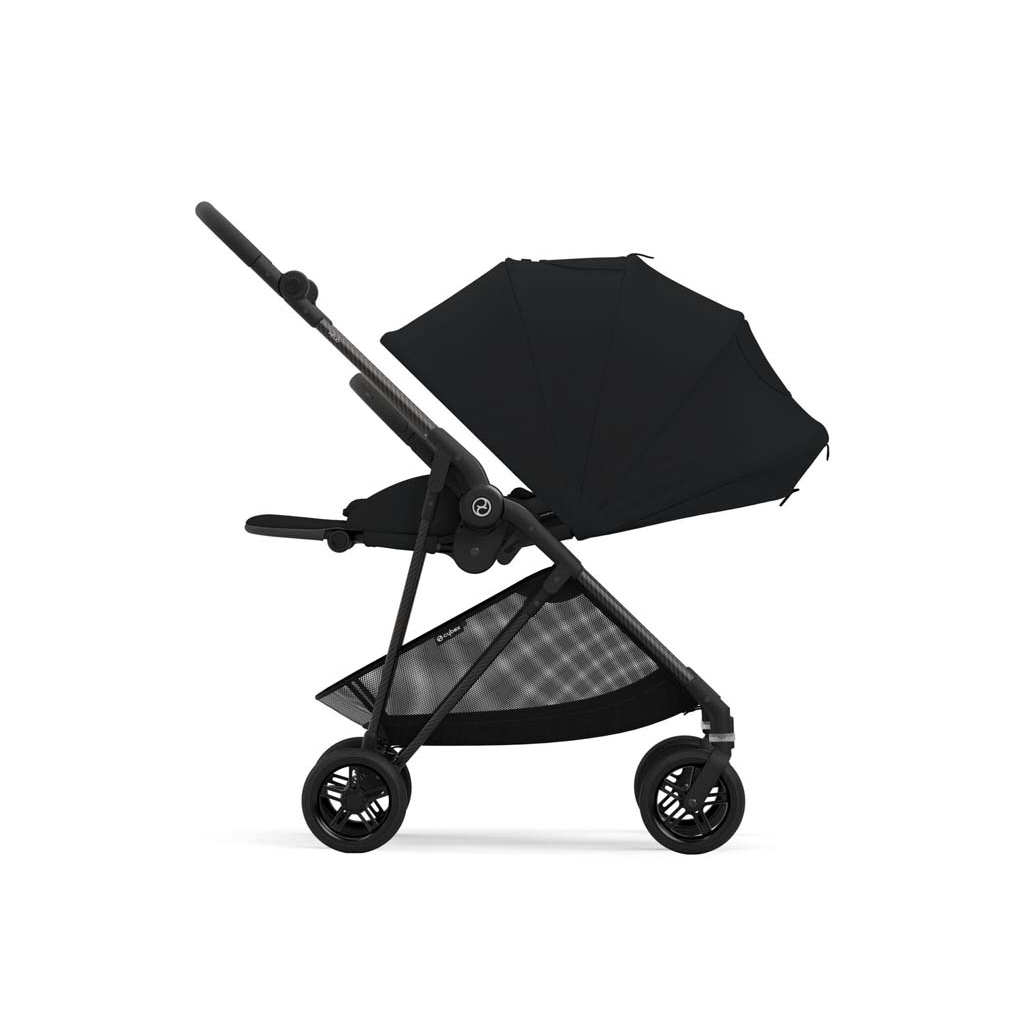 Коляска Cybex Melio Carbon Moon Black (з бампером) (522002639) - зображення 5
