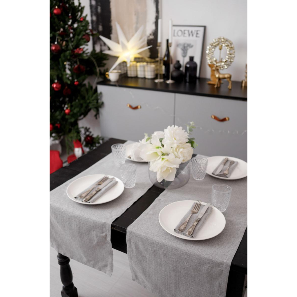 Доріжка на стіл Прованс Перлина Silver 40х140 см (037575) - зображення 1