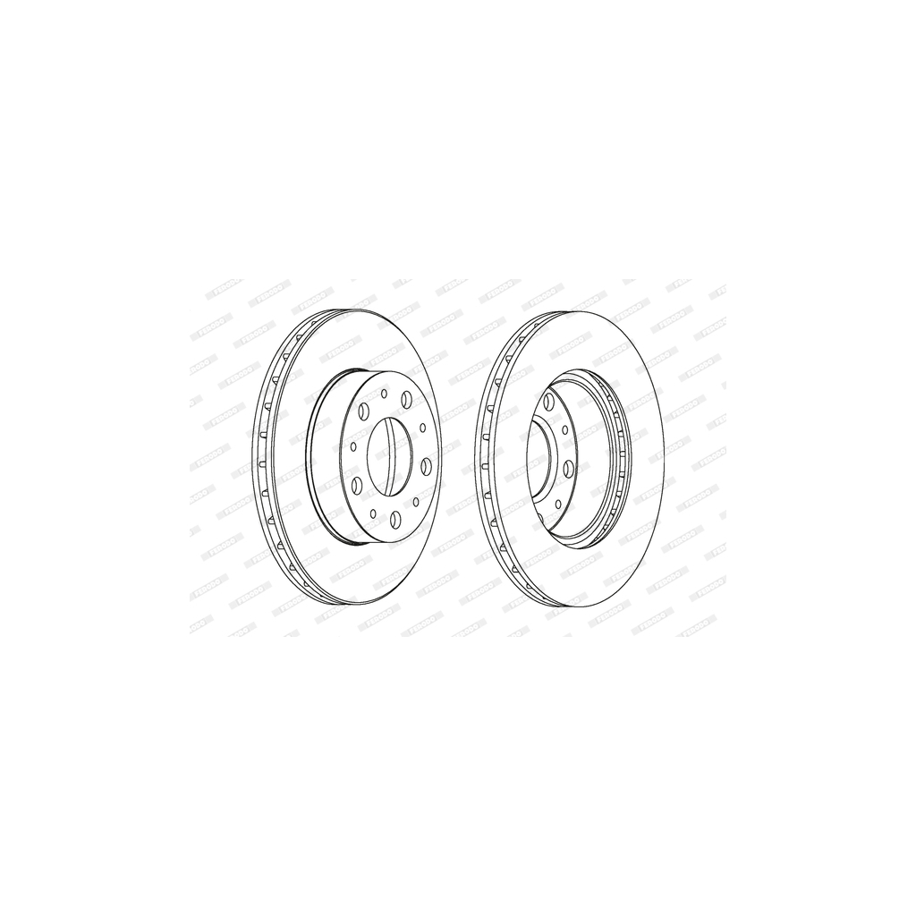 Гальмівний диск FERODO DDF1171 - зображення 1