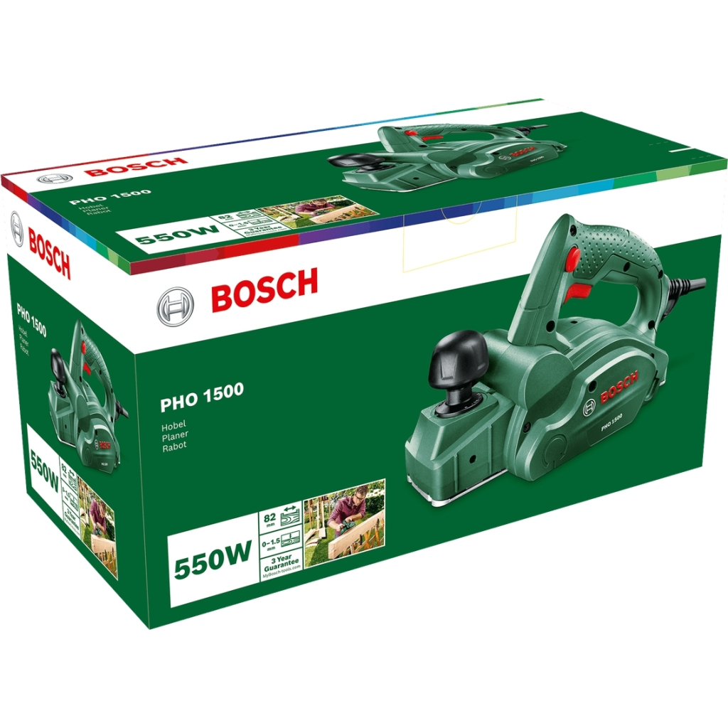Електрорубанок Bosch PHO 1500 280Вт 82мм до 1.5мм 2.55кг (0.603.2A4.000) - зображення 3