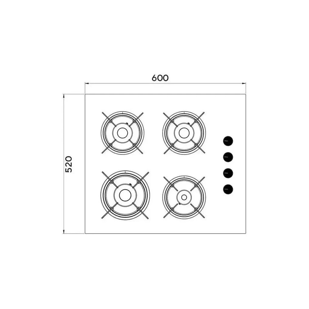 Варочна поверхня KUMTEL KO-40TAHDF BLACK - зображення 8