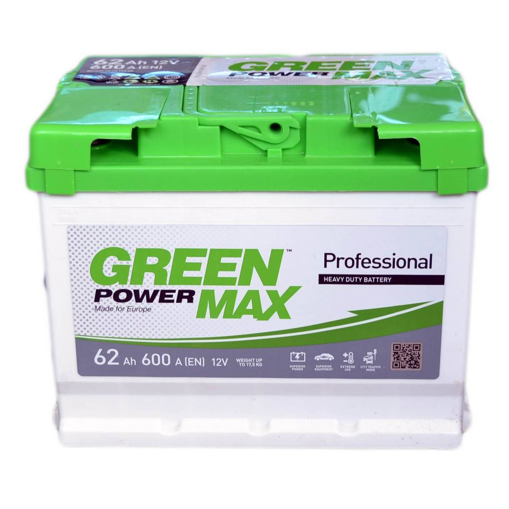 Акумулятор автомобільний GREEN POWER MAX 62Аh (000022380) - зображення 1
