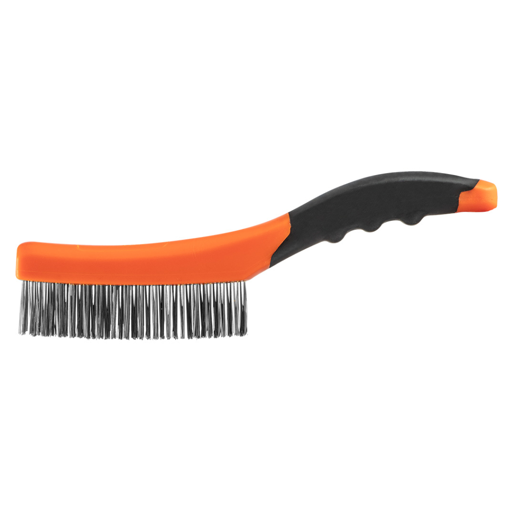 Щітка по металу Neo Tools 4х16 рядів, прямий дріт 0.3мм, 260мм, двокомпонентне руків'я (39-010) - зображення 1