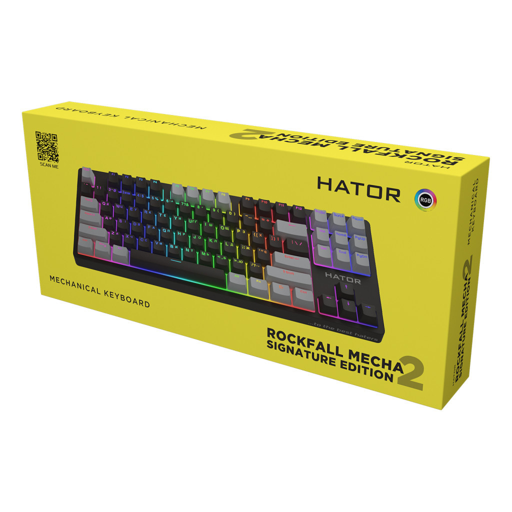 Клавіатура Hator Rockfall 2 Mecha Signature Edition USB Black/Gray (HTK-520-BBG) - зображення 6