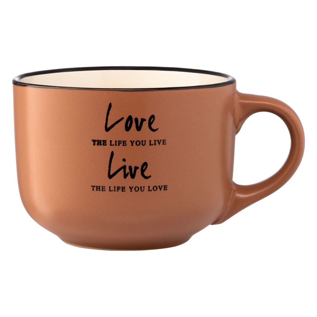 Чашка Ardesto Way of Life 550 мл Brown (AR3478BR) - зображення 3