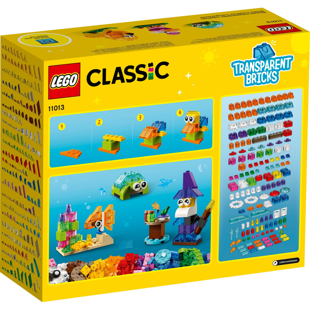 Конструктор LEGO Classic Прозорі кубики для творчості (11013) - зображення 11