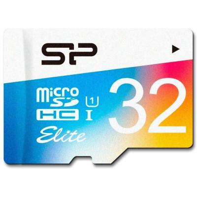 Карта пам'яті Silicon Power 32GB microSDHC class 10 UHS-I Color (SP032GBSTHBU1V20) - зображення 1