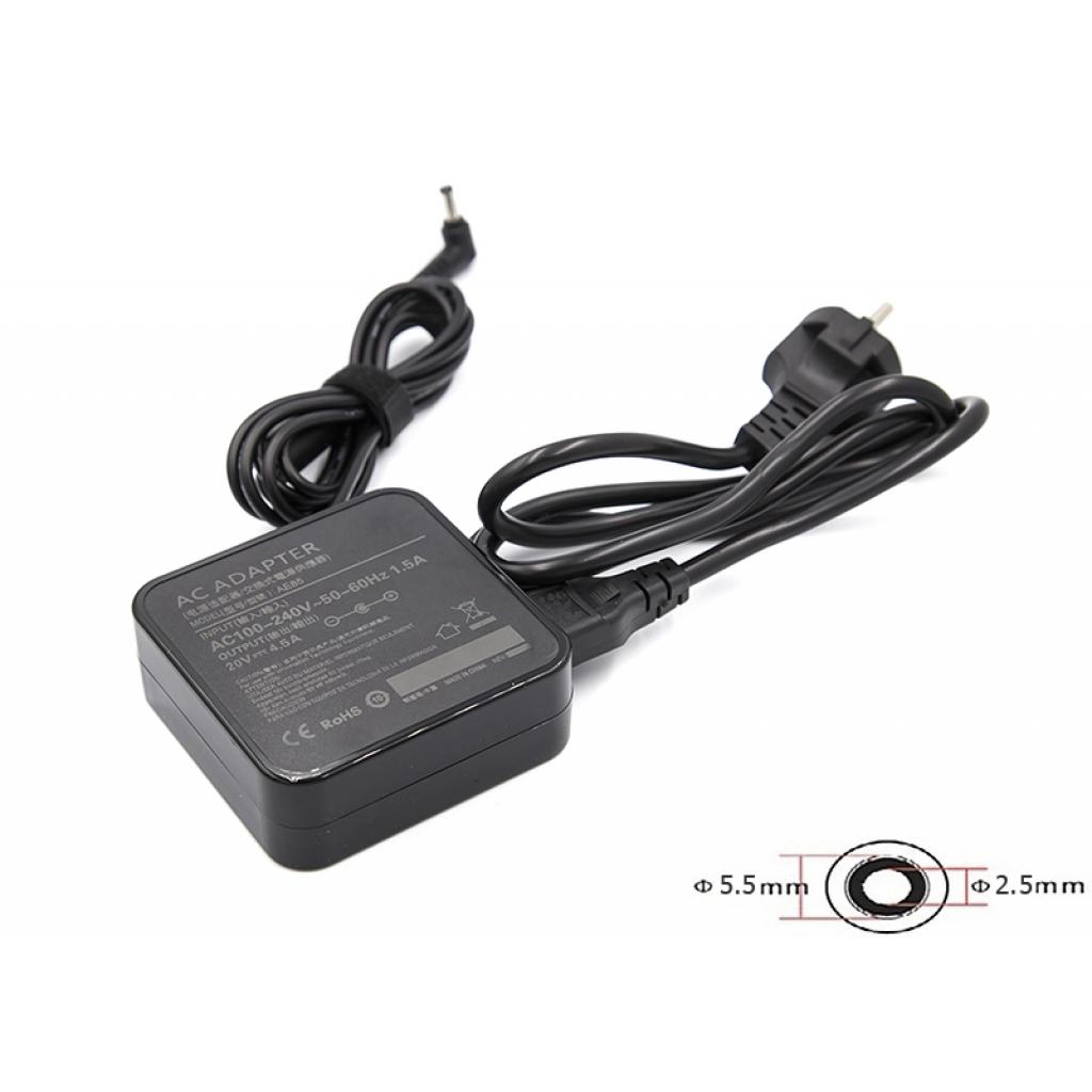 Блок живлення до ноутбуку PowerPlant IBM/LENOVO 220V, 20V 90W 4.5A (5.5*2.5) wall mount (WM-LS90H5525) - изображение 1