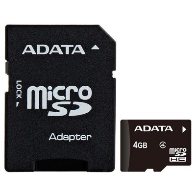 Карта пам'яті ADATA 4GB microSD class 4 (AUSDH4GCL4-RA1) - зображення 1