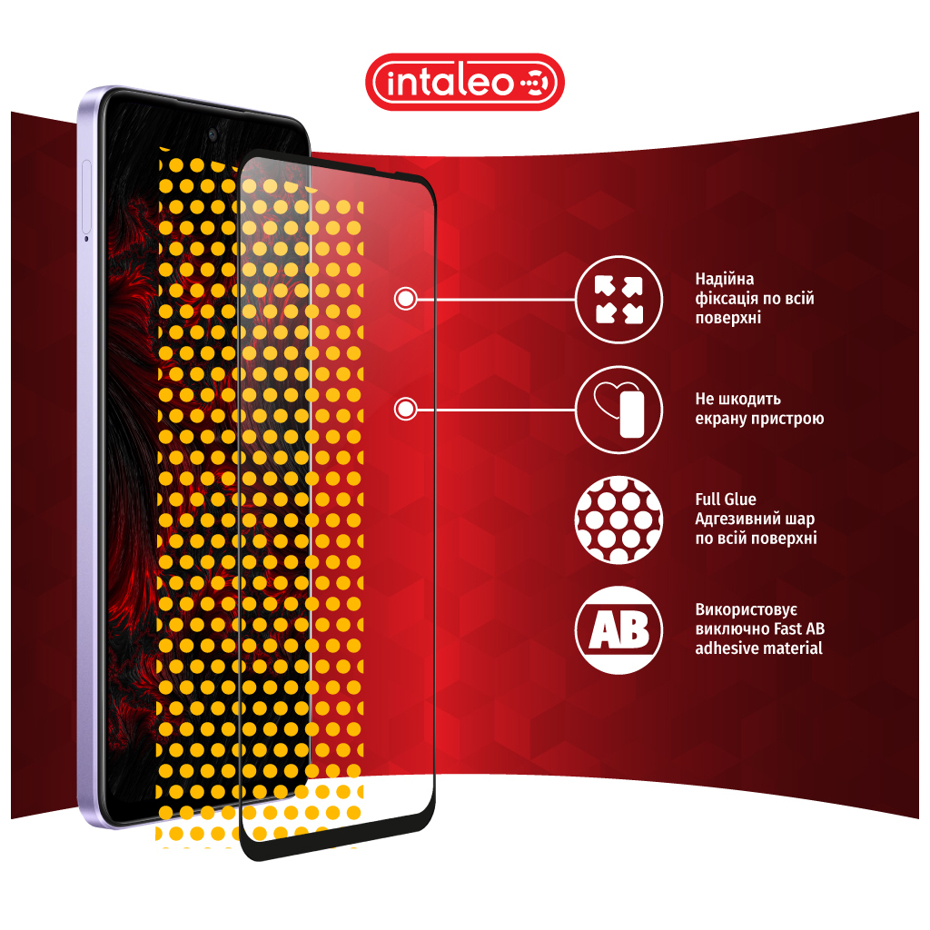 Скло захисне Intaleo Full Glue Oppo A80 Black (1283126598777) - зображення 7