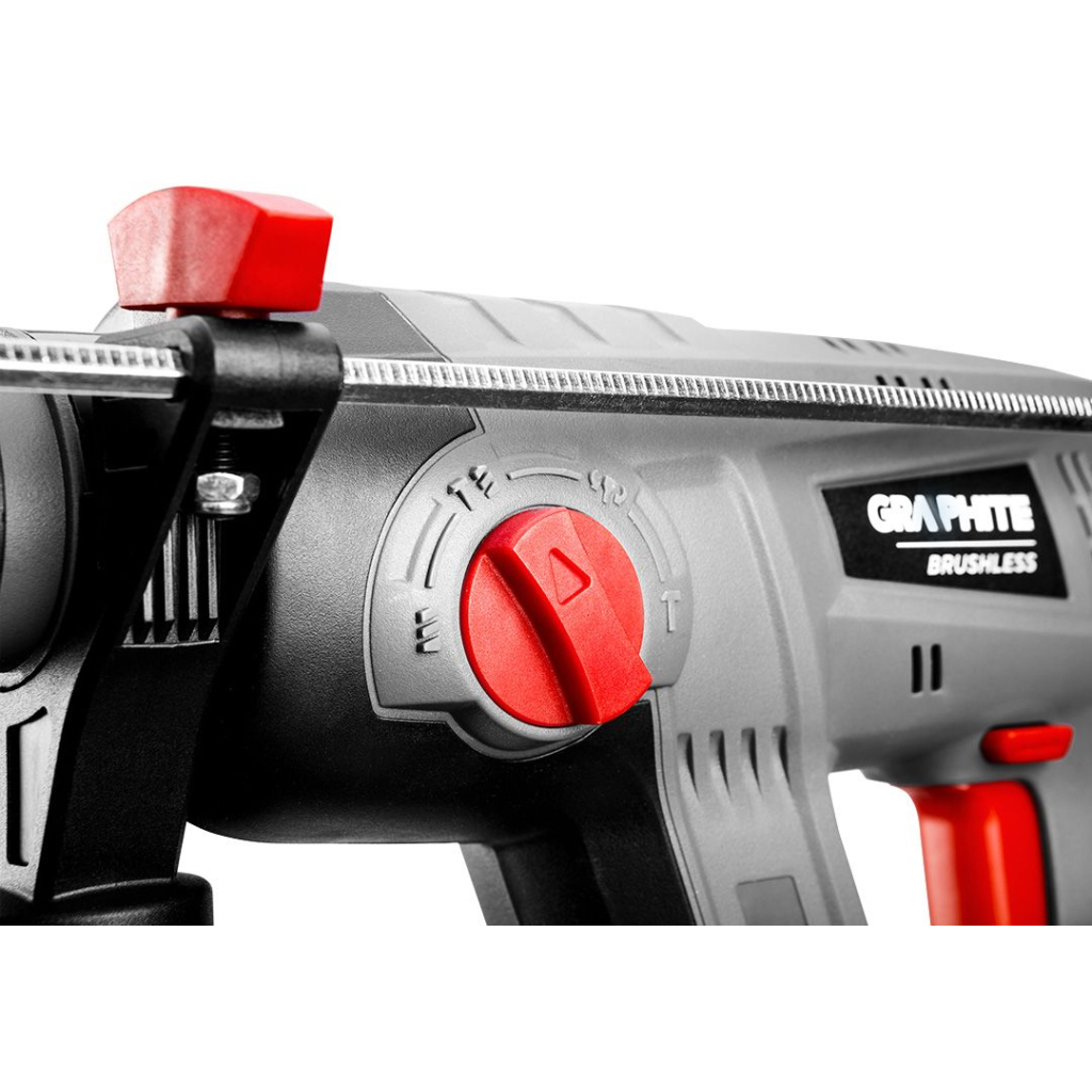 Перфоратор Graphite Energy+ SDS-plus, 18V, 2.2Дж, 2.26кг (без АКБ та ЗП) (58G027) - изображение 10