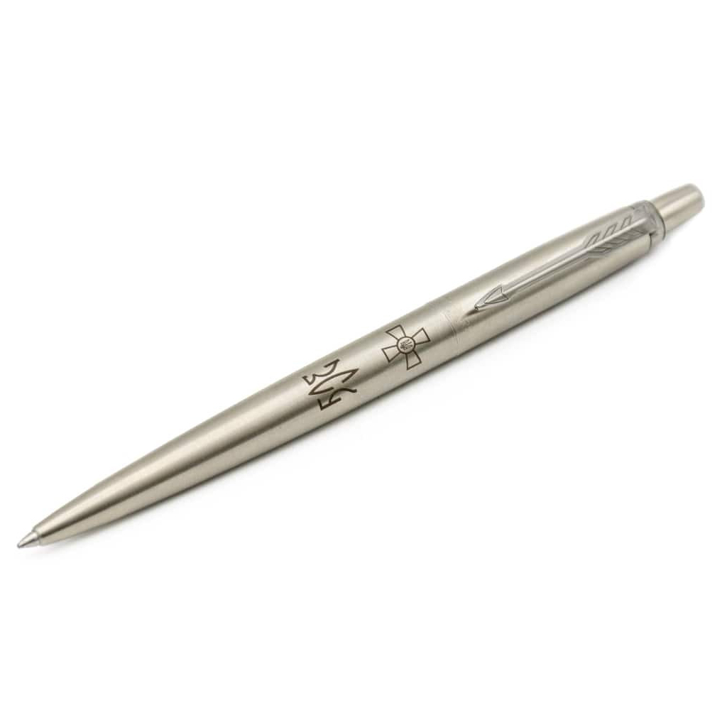 Ручка кулькова Parker JOTTER 17 ARMY SS CT BP Емблема ЗСУ + Тризуб ЗСУ (16132_W101b) - зображення 3