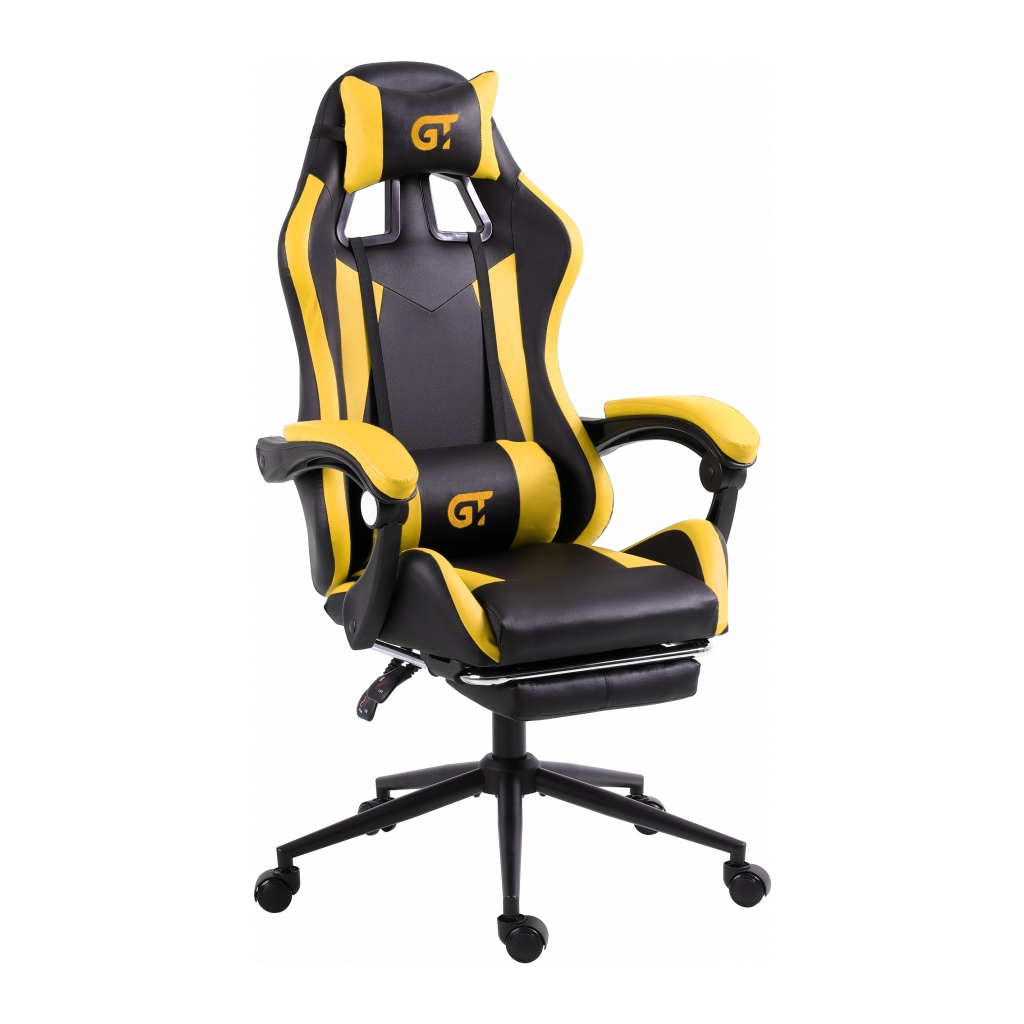 Крісло ігрове GT Racer X-2323 Black/Yellow - зображення 2