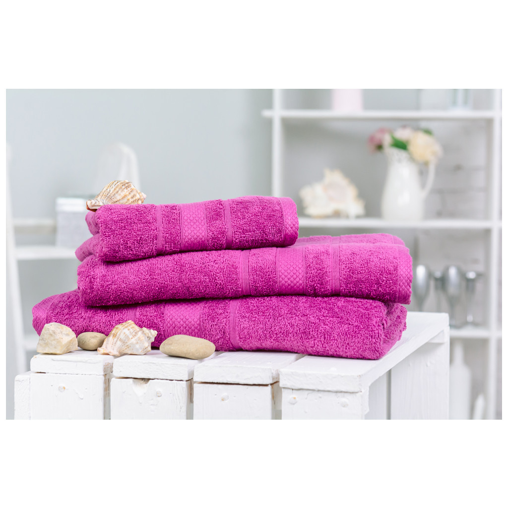 Рушник MirSon набір банний 5011 SoftNess Plum 50x90, 70x140, 100x150 (2200003182712) - зображення 1