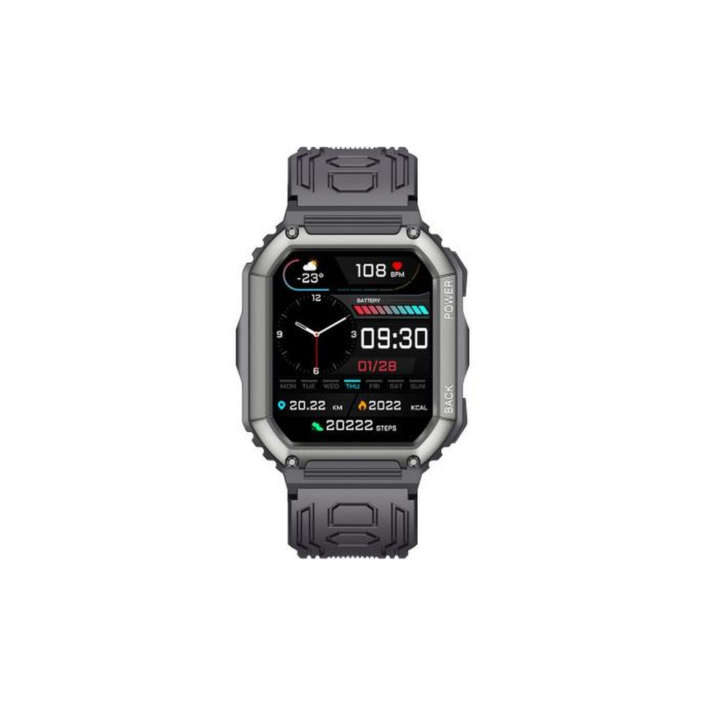Смарт-годинник Gelius Pro GP-SW007 (Tactical Navy) Bluetooth call (IP68) Black (GP-SW007 Black) - зображення 2