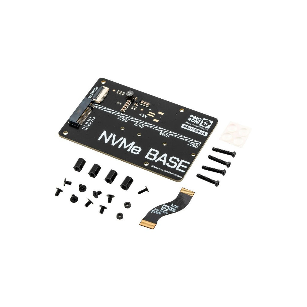 Додаткове обладнання до промислового ПК Pimoroni Плата розширення NVMe Base для Raspberry Pi 5 (PIM699) - изображение 1