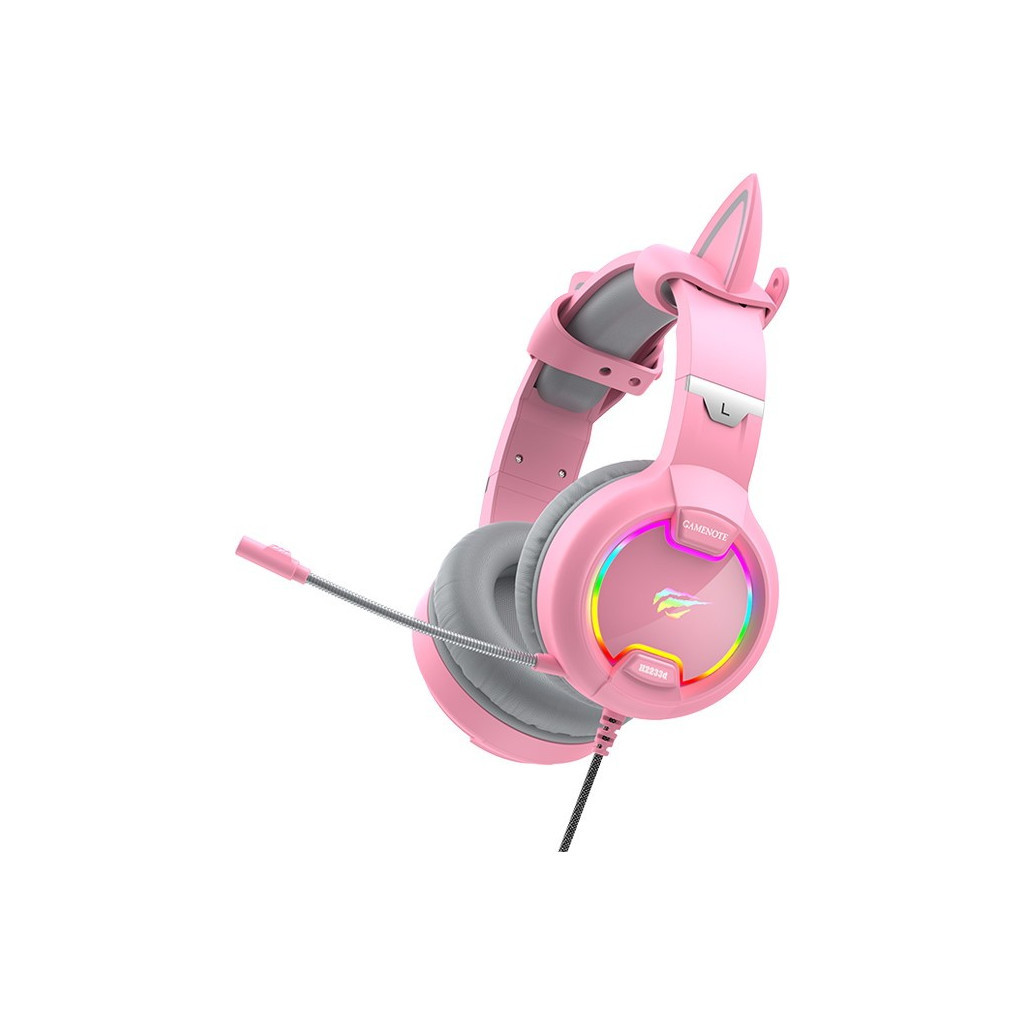 Навушники Havit HV-H2233d Cat Pink - зображення 5