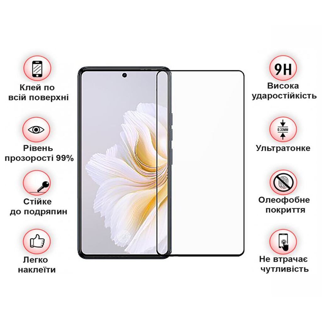 Скло захисне BeCover Tecno Camon 20 Pro (CK7n) Black (709745) - зображення 4