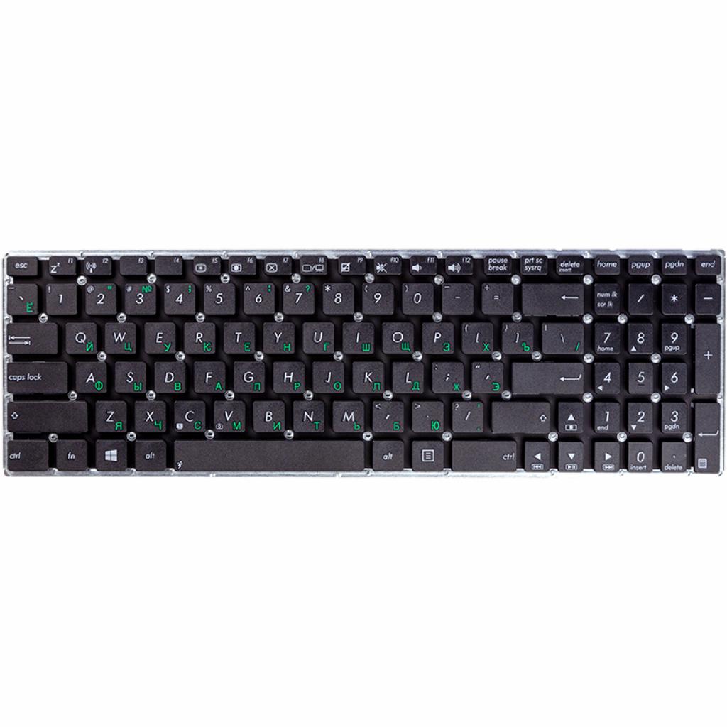 Клавіатура ноутбука ASUS X556, X556U чорна (KB310771) - зображення 1