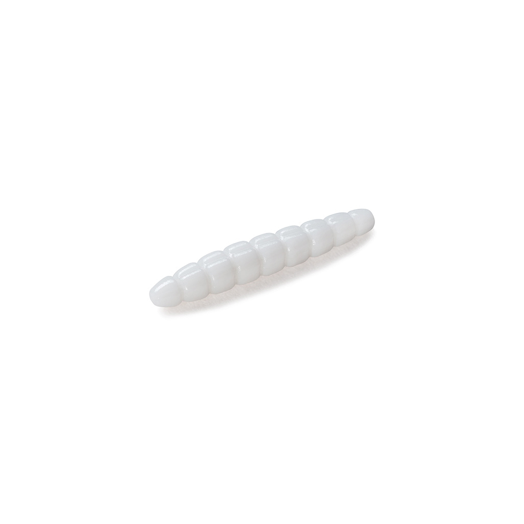 Силікон рибальський FishUP Morio 1.2" 009 - White, cheese taste (12шт/уп) (1864.03.38) - зображення 1